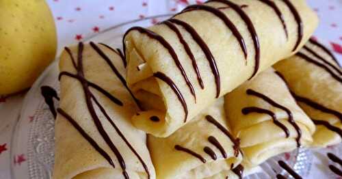 ROULEAUX DE CRÊPES POMMES CANNELLE