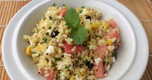 SALADE DE BOULGOUR ET QUINOA