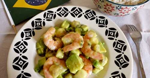 SALADE DE CREVETTES AUX FRUITS DE LA PASSION