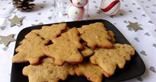 SAPINS SABLÉS AU SUCRE RAPADURA (SANS OEUFS)