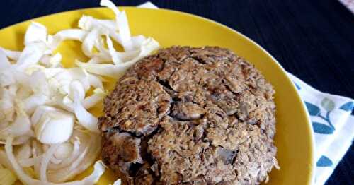 STEAK "VÉGÉTAL" DE LENTILLES ET CHAMPIGNONS