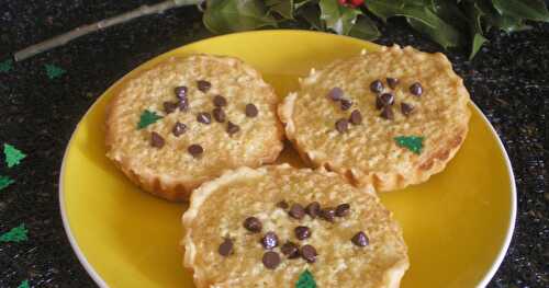 TARTELETTES CRÈME D'AMANDES ET PÉPITES CHOCO