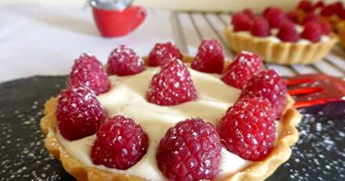 TARTELETTES FRAMBOISES ET CHOCOLAT BLANC