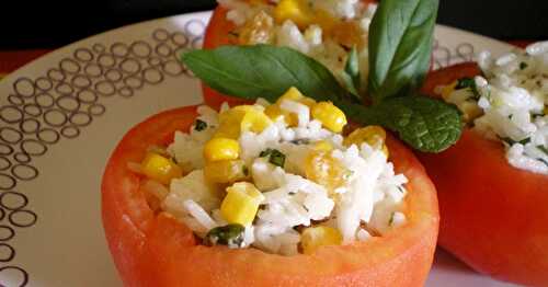 TOMATES FARCIES AU RIZ (SANS CUISSON)