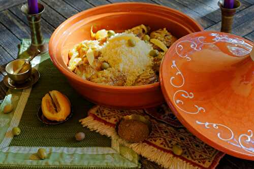 Tajine de poulet aux citrons confits