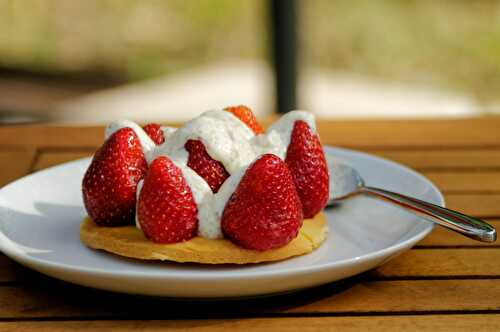 Tarte fine aux fraises