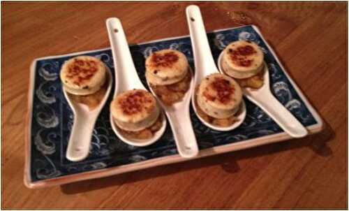 Boudin blanc sur chutney de pommes et échalotes - Les Papilles de Karen