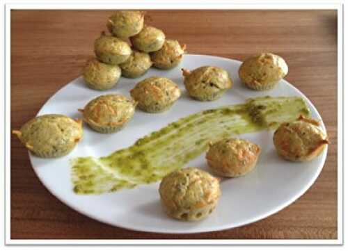 Mini cakes au pesto - Les Papilles de Karen