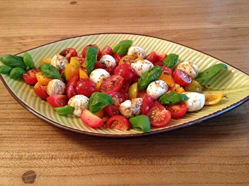 Salade tomate mozzarella - Les Papilles de Karen