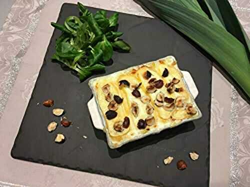 Gratin de poireaux au reblochon