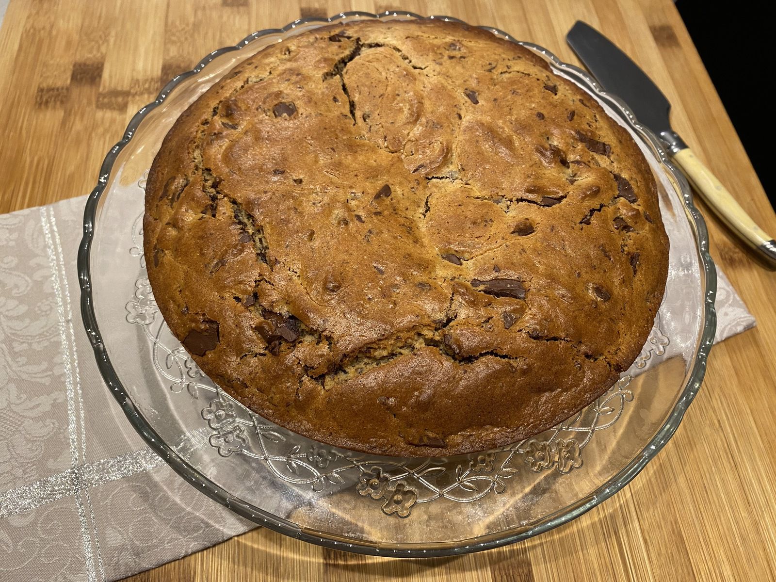 Gâteau au beurre de cacahuètes et chocolat