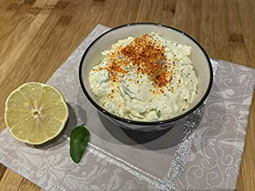 Tartinade de chèvre au citron et au basilic