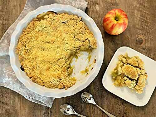 Crumble pomme rhubarbe