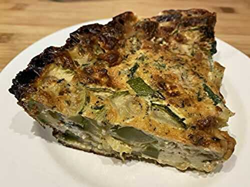 Clafoutis au camembert et à la courgette