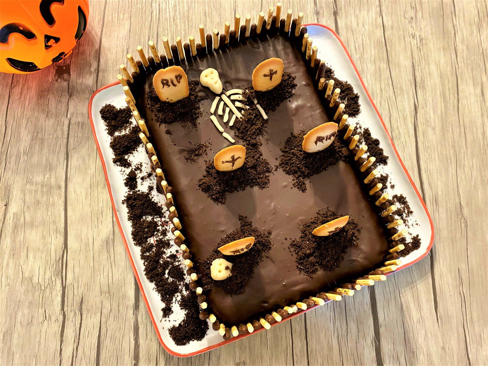 Gâteau cimetière d'Halloween 👻