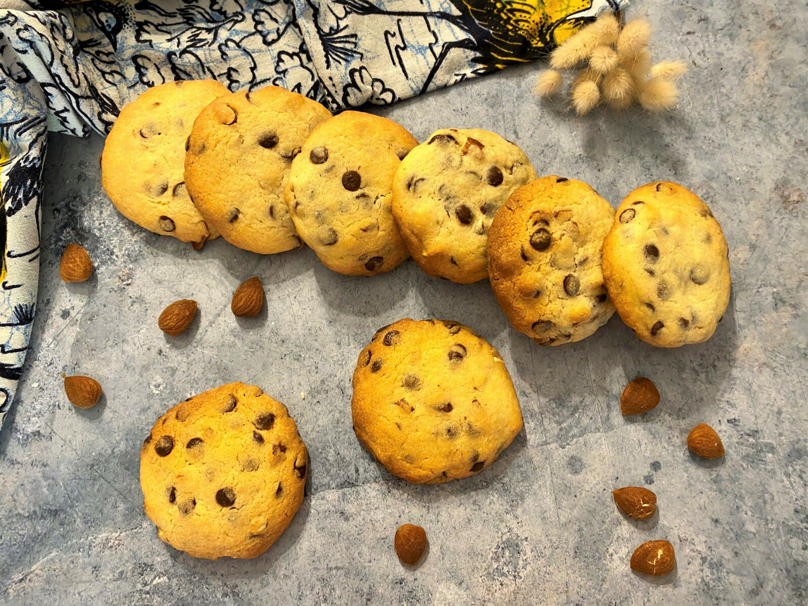 Cookies aux pépites de chocolat et amandes