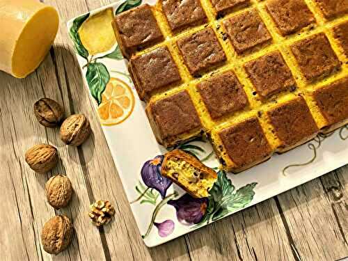 Cake courge butternut, chèvre et noix