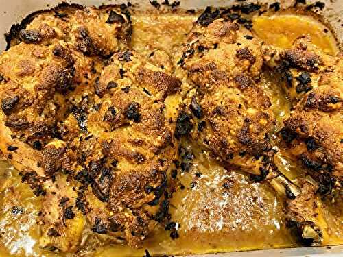 Poulet rôti au safran, noisettes et miel de Yotam Ottolenghi