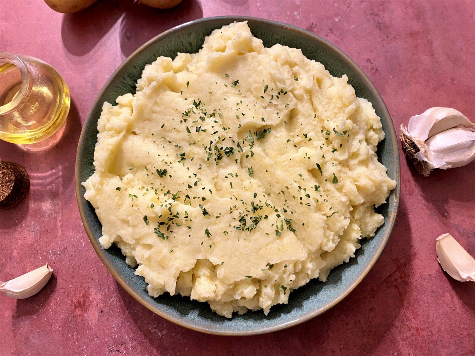 Purée de pommes de terre à l'ail