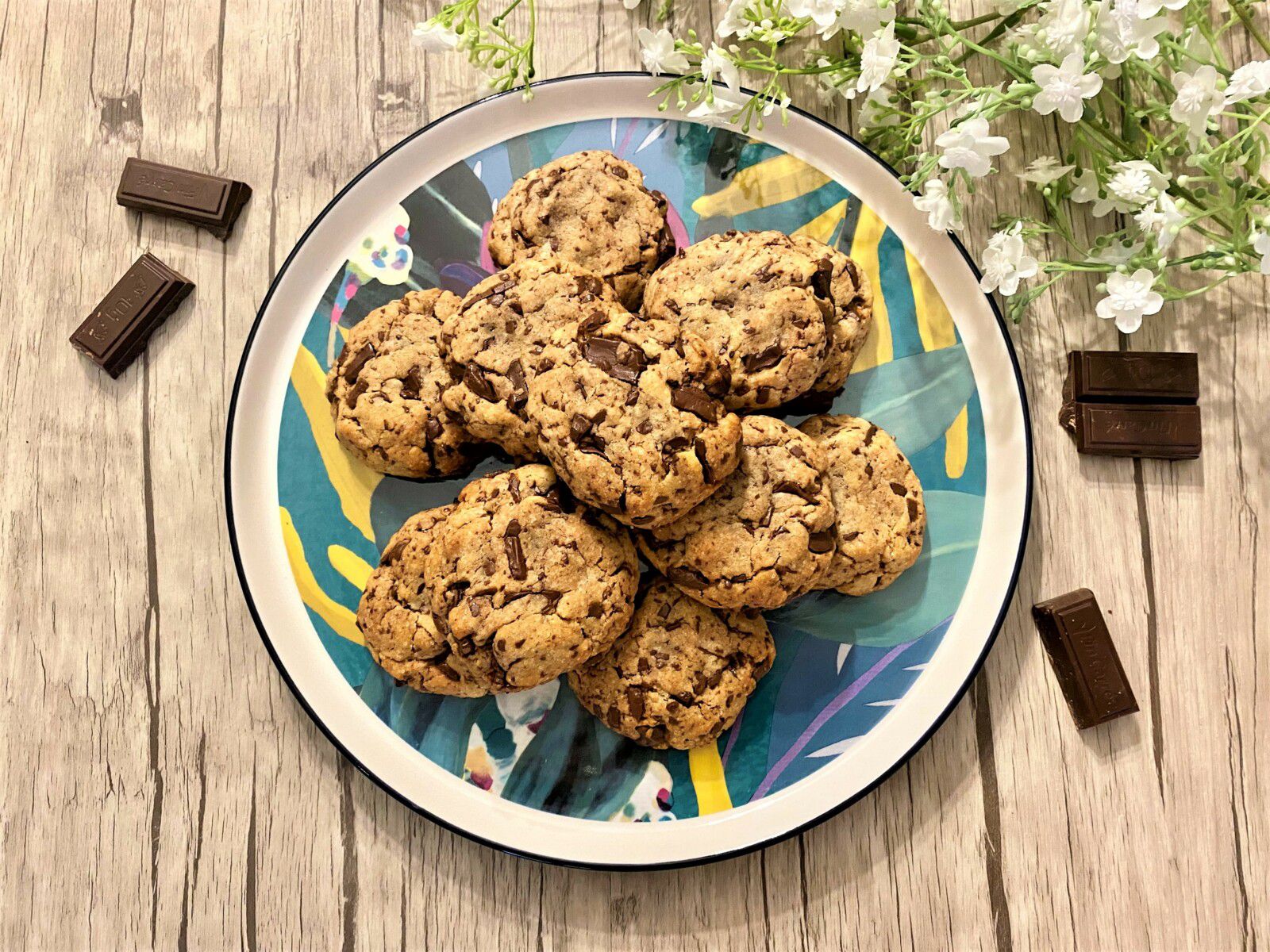 Cookies au chocolat et huile d'olive