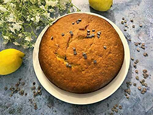 Gâteau au yaourt au citron et chocolat
