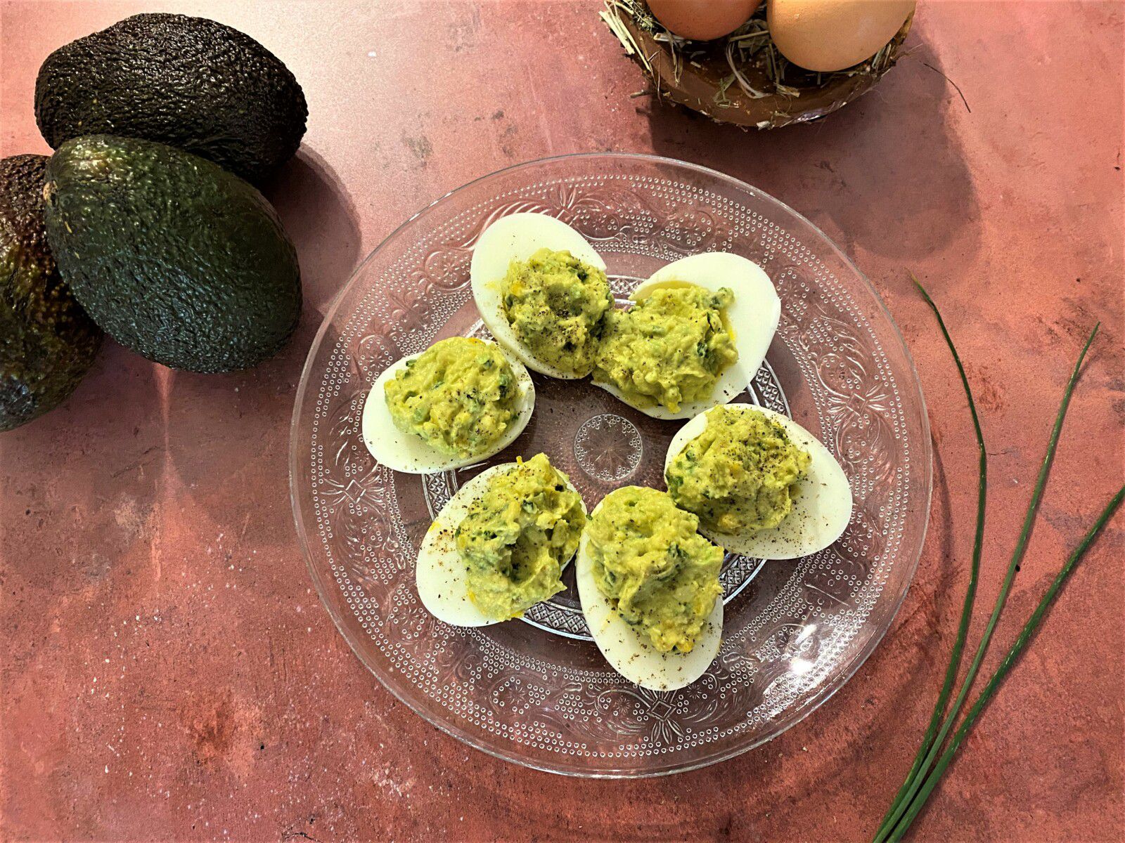 Œufs mimosa à l'avocat