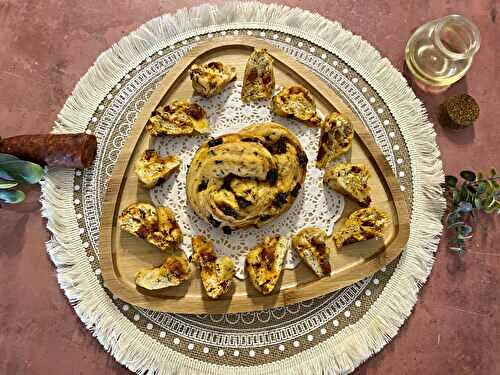 Fougasse au chorizo et au thym