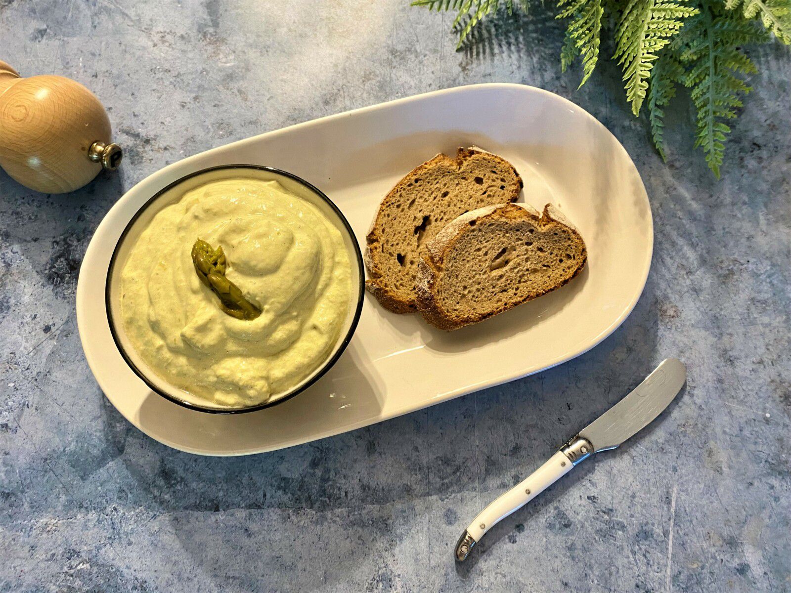 Dip d’asperge et fromage frais