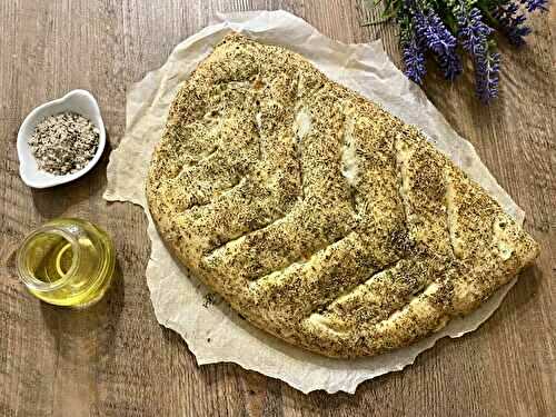 Fougasse au chèvre et lardons