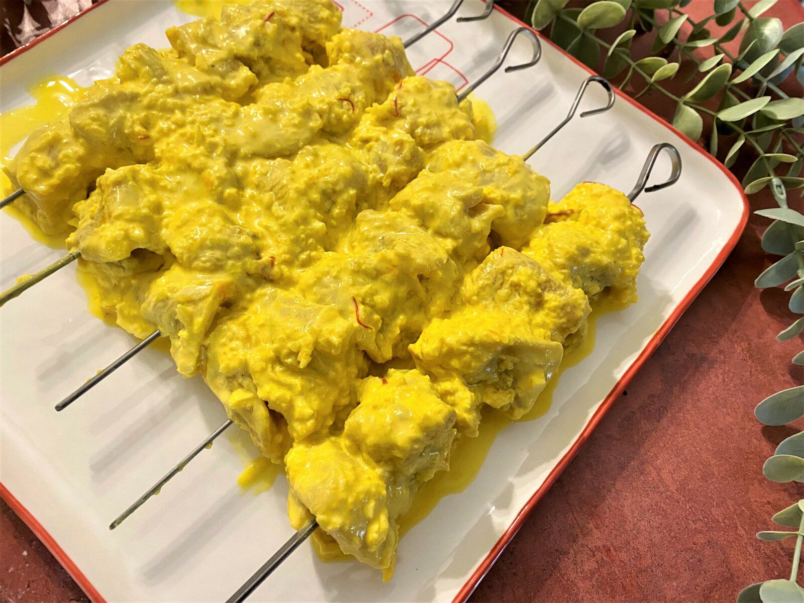 Joojeh Kabab (poulet au safran et au citron)