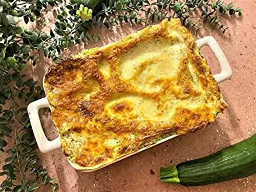 Lasagnes express aux courgettes et au bleu d’Auvergne