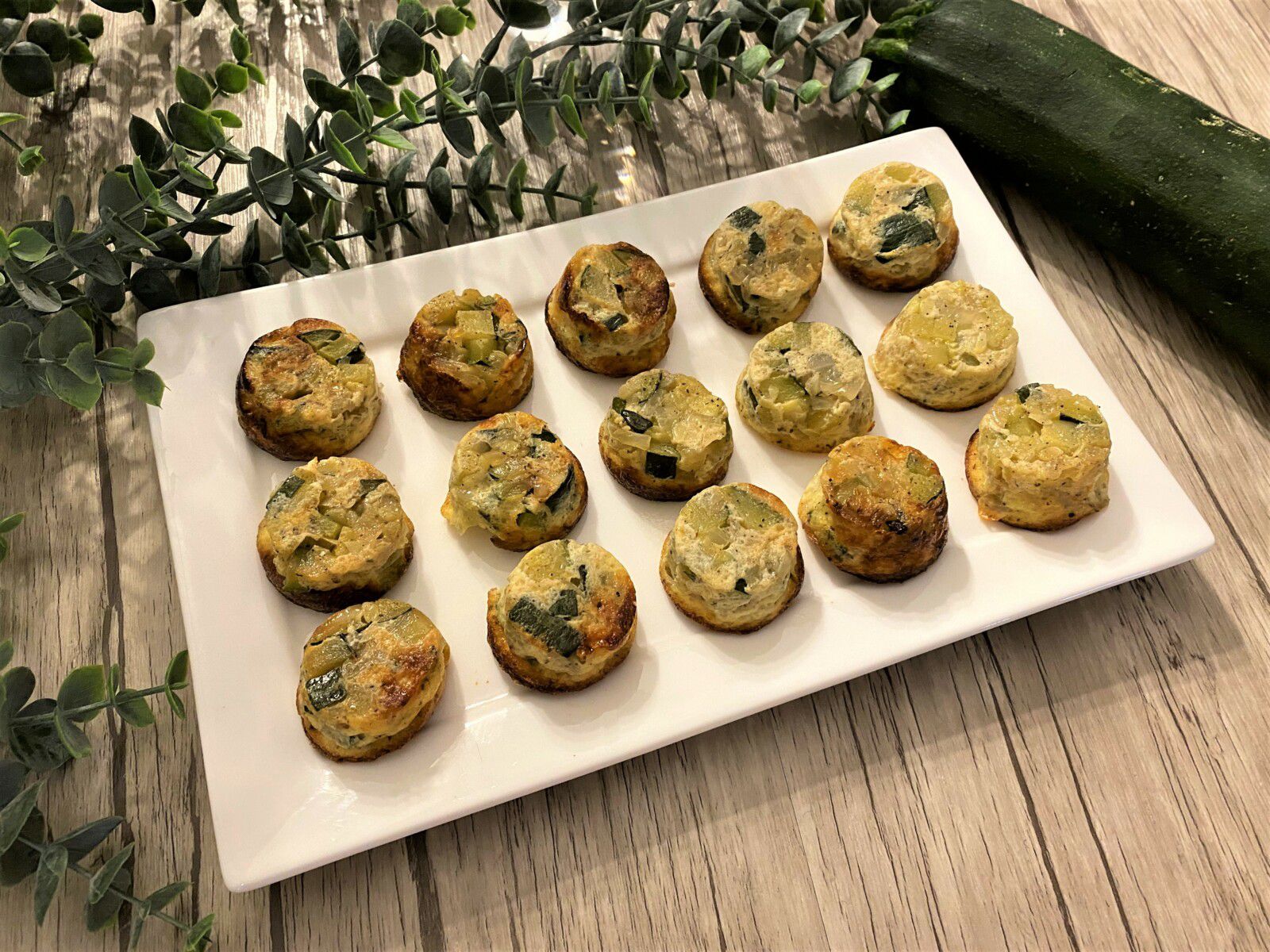 Bouchées de courgettes et mozzarella
