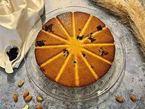 Gâteau moelleux aux myrtilles et à l’amande