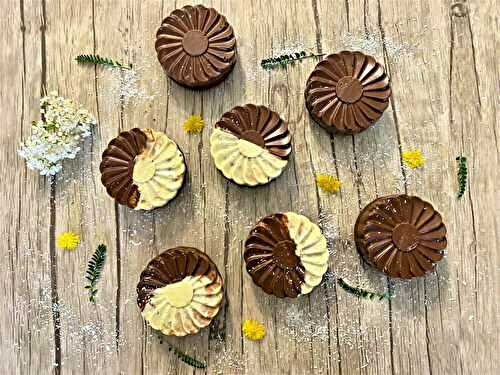 Moelleux choco-coco, coque en chocolat
