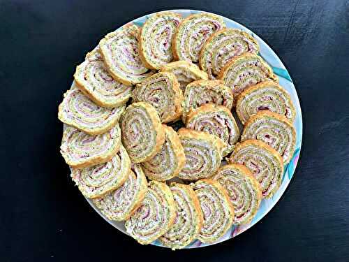 Roulé de courgettes au jambon