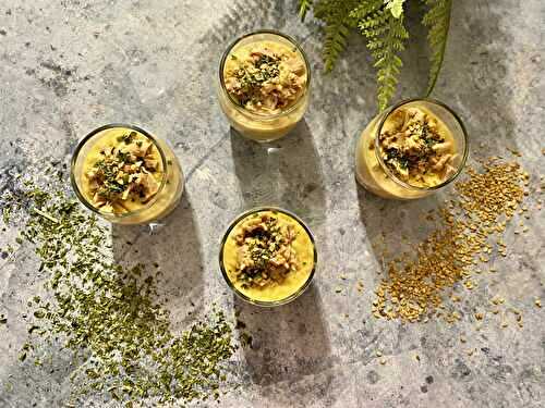 Verrines orientales (houmous et thon)