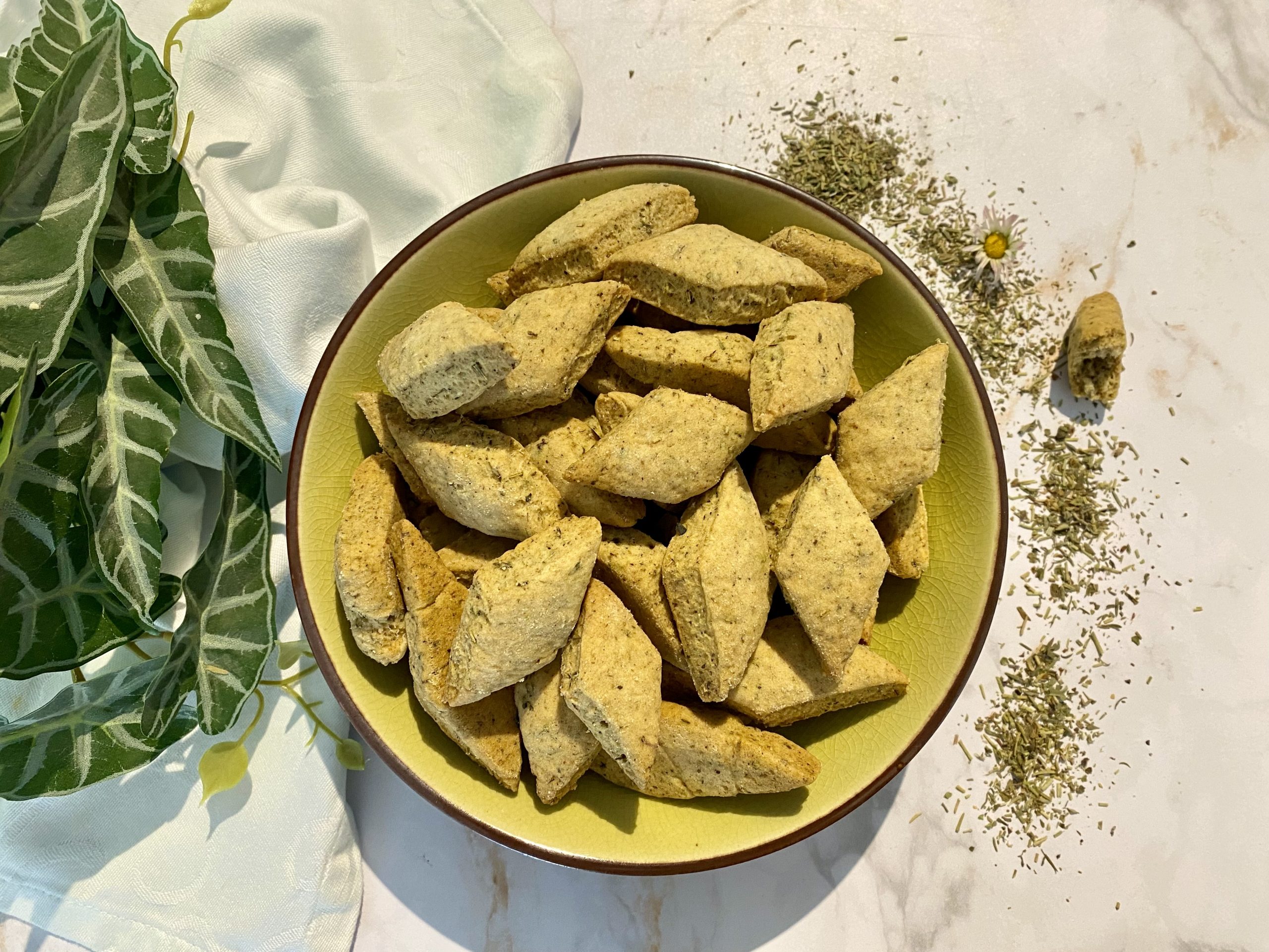 Canistrelli salés au sarrasin et aux herbes de Provence