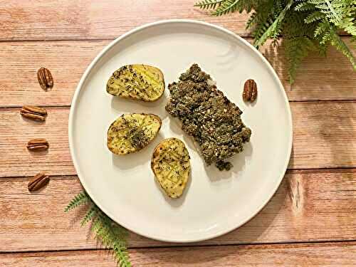 Dos de cabillaud en croûte de noix de pécan