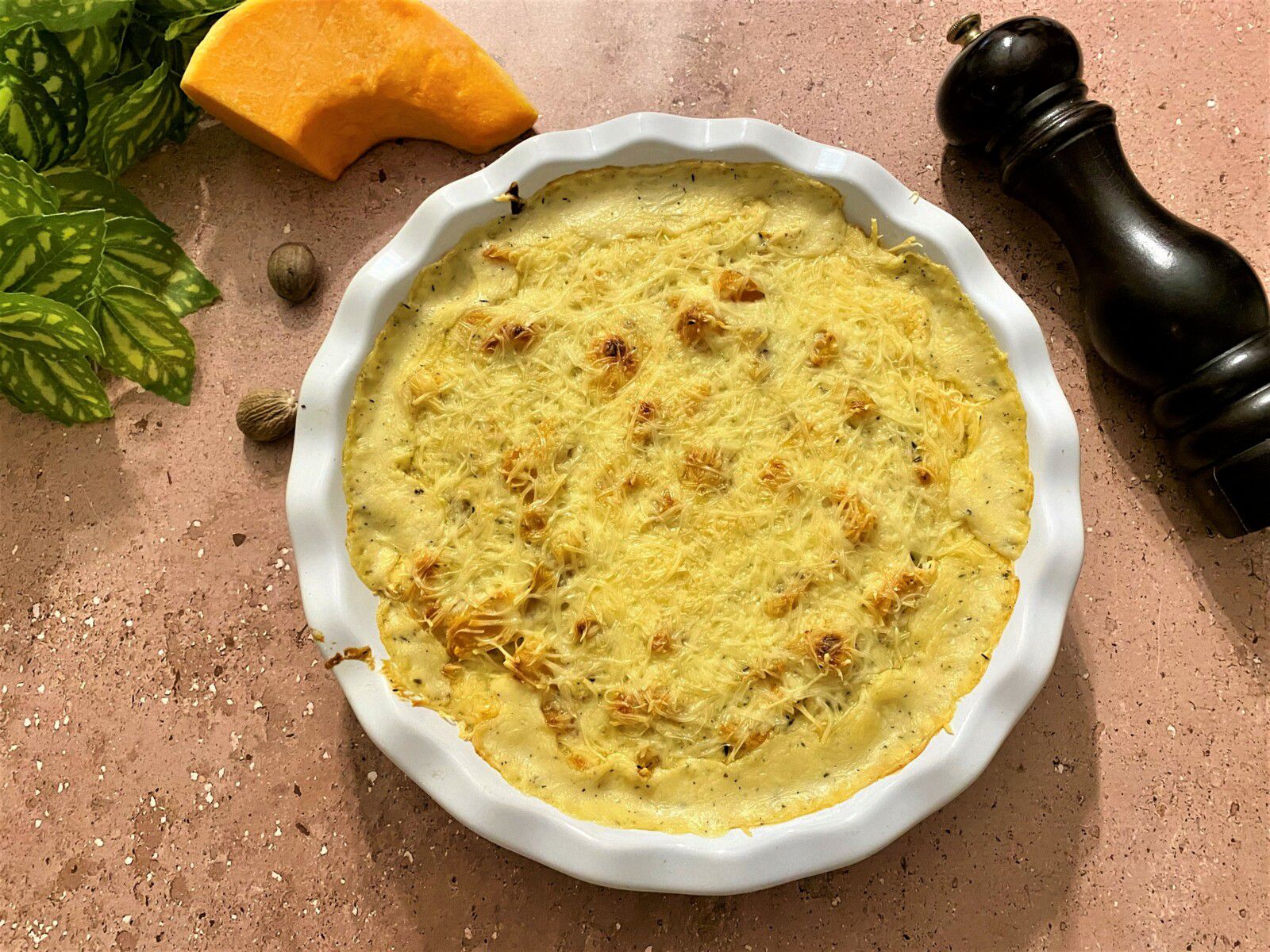Gratin de potiron à la béchamel