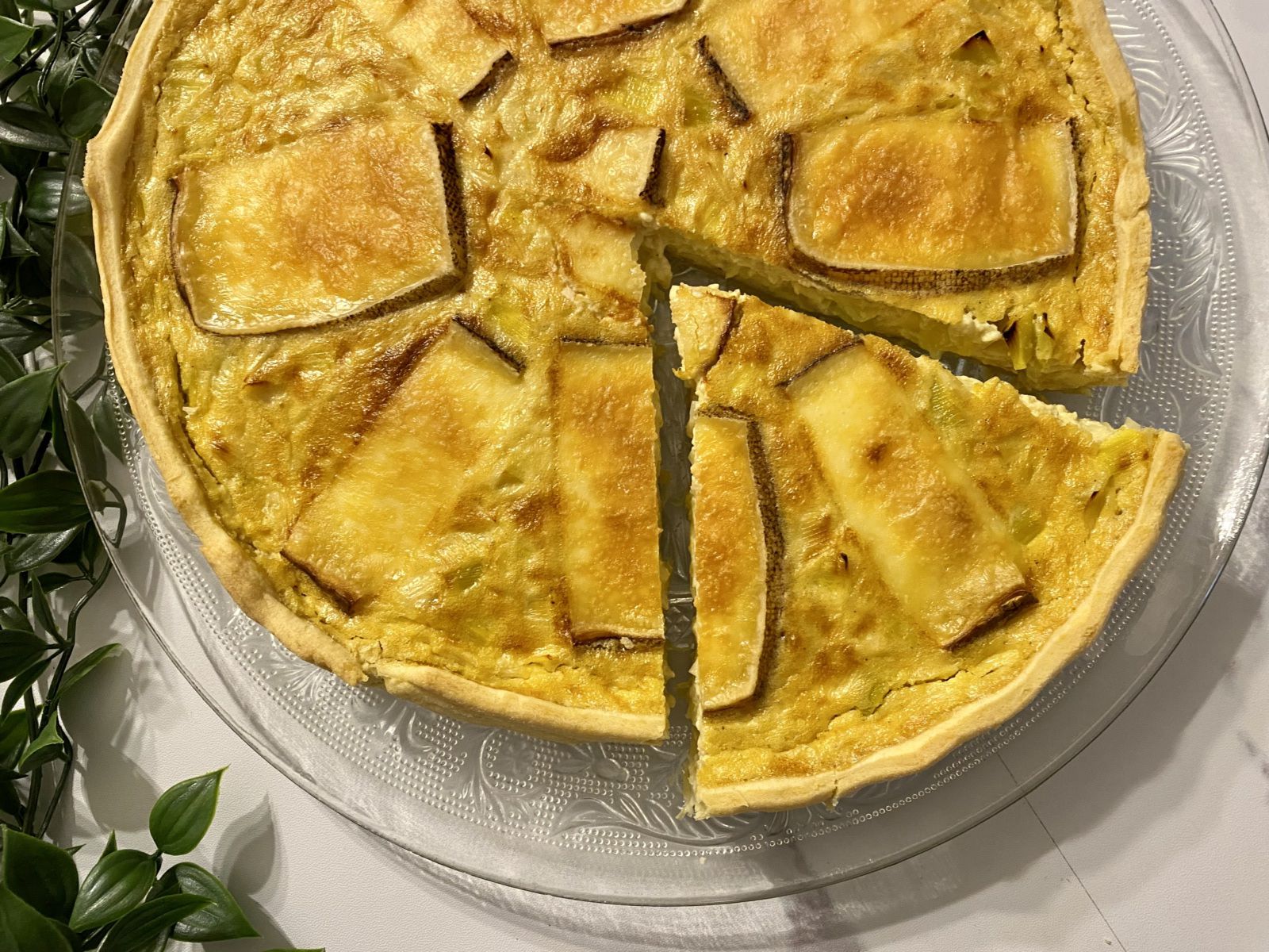 Tarte aux poireaux et à la tomme de Savoie
