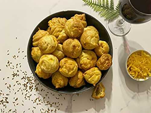 Gougères au cheddar et au cumin