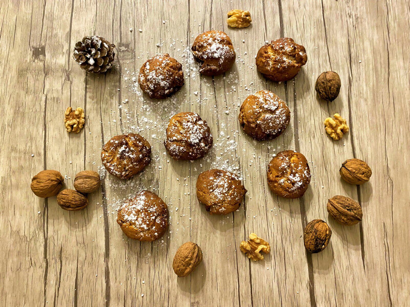 Biscuits aux noix et miel