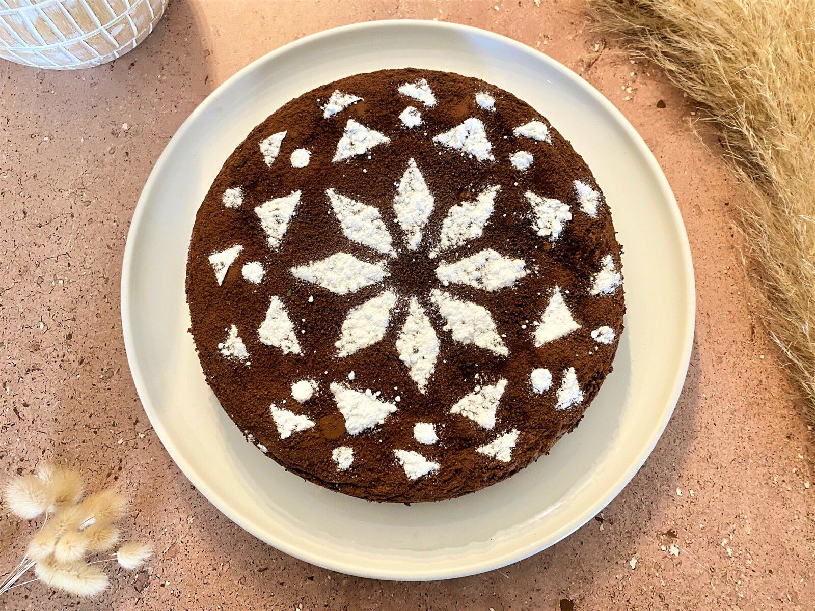 Fondant au chocolat noir et chocolat praliné