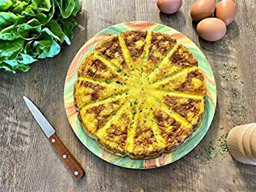 Tortilla de pommes de terre au thon et curry