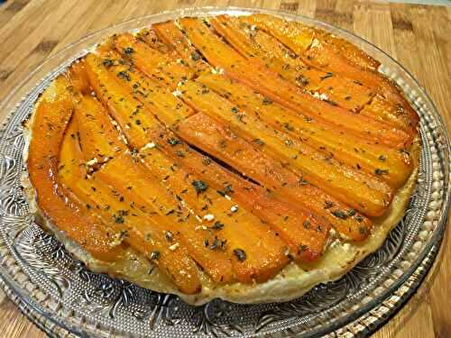Tarte tatin carotte et chèvre