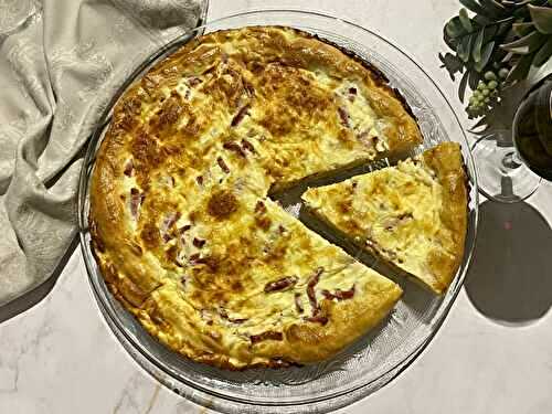 Toutché franc-comtois salé aux lardons et fromage