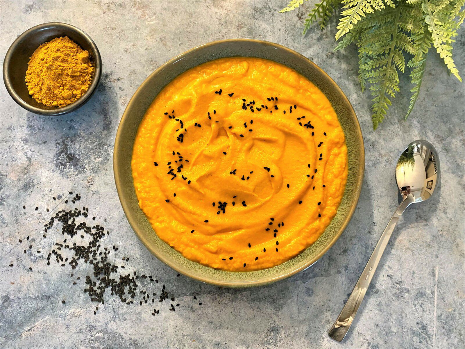 Purée de carottes au lait de coco