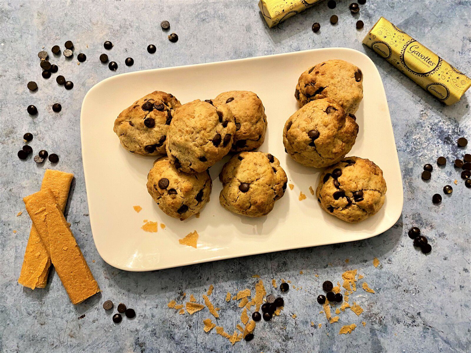 Cookies au chocolat et gavotte