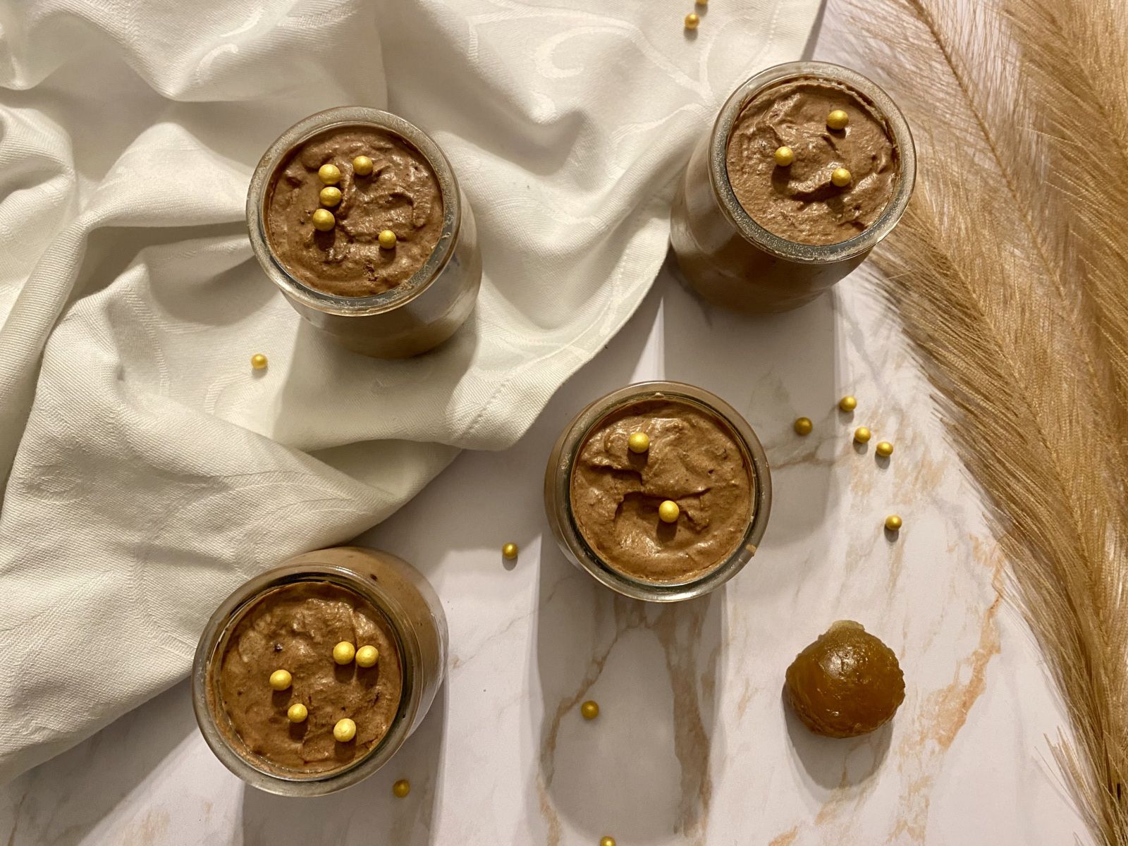 Mousse au chocolat et au marron