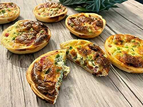 « Quichettes » au bacon et petits pois